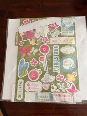Decorative Floral scrap book supplies